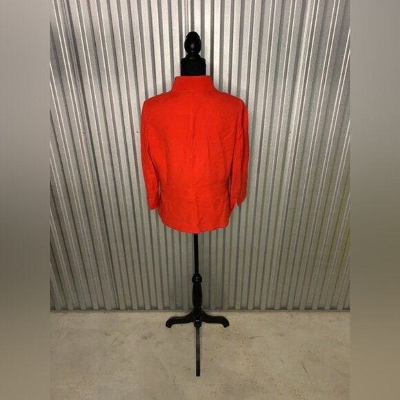 Women’s Carlisle Cotton Casual Red Jean Jacket Size 12 - Picture 2 of 4